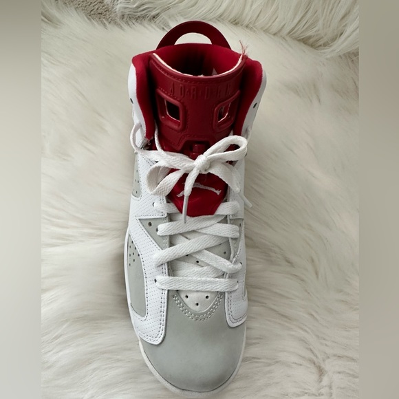 Nike Air Jordan 6 Retro Red White & Platinum - Picture 6 of 13